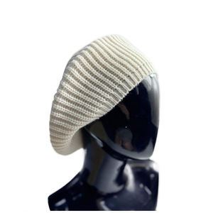 Béret en acrylique torsadé à fleurs pour l'automne et l'hiver, bonnet tricoté personnalisé pour le commerce extérieur, capuche chaude d'extérieur - Product Image 4