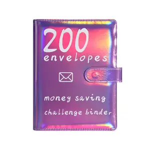 200 Envelopes Money Saving Challenge Binder A5 Money Saving Binder with Cash Envelopes Budget Binder Savings Challenge Book