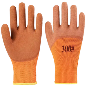 Gants de sécurité antidérapants en latex marron, orange, rouge, texture lisse, pour la construction et la réparation automobile, taille XL 25cm, fabriqués en Chine - Product Image 4