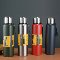 Bouteille isotherme sous vide en acier inoxydable de 500 ml avec couvercle tasse 304 et bouchon verseur à une touche