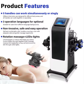 Máquina de Masaje Corporal Vibratoria con 5 Cabezales para Pérdida de Peso, Relajación Corporal, Eliminación de Celulitis y Relajación Muscular - Product Image 1