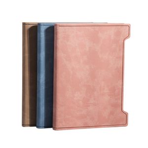 Cuaderno de Cuero PU Minimalista Estilo 2026, Diario A5 Moderno con Borde Dentado, Lazo Elástico para Bolígrafo y Marcapáginas de Cinta - Product Image 4