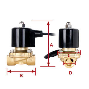Messing DC 24 Volt elektrisches Wasser Superior Magnetventile für Musik brunnen - Product Image 4