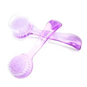 New Plastic Nail Brush Soft Remove <b>Dust</b> Make Up Washing Brushes <b>Dust</b> Round Head <b>Powder</b> Clean With Cap Pedicure - Product Image 3