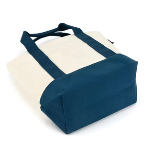 Personalized Customized Logo Oversized Black Canvas Beach Tote <strong>Bag</strong> Natural Color Embroidered Striped Beach <strong>Bag</strong> with Rope Handle - Product Image 3