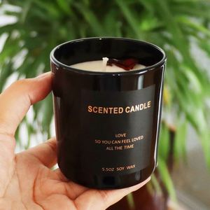 Bougies parfumées artisanales en pot pour la Saint-Valentin, senteur rose, vente chaude en usine, cadeau idéal pour la maison - Product Image 4