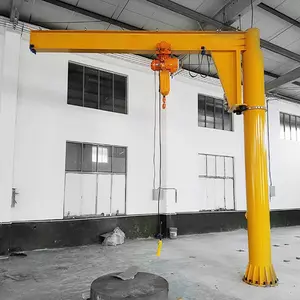 250 kg 1 tấn 2 tấn NUCLEON sử dụng rộng rãi cột với điện hoist Swing JIB Crane