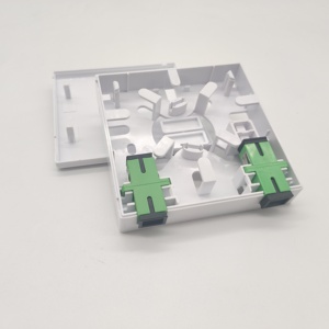 ไฟเบอร์ออปติกในร่ม FTTH เทอร์มินัลผนังกล่องสำหรับเครือข่าย FTTX <span class=keywords><strong>2</strong></span>พอร์ต SC LC 86แผ่นพร้อมอะแดปเตอร์ SC/APC - Product Image 5