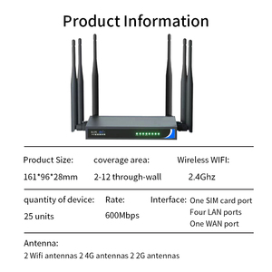 Công nghiệp không dây LAN cổng 4G router với khe cắm thẻ Sim 4G modem hỗ trợ cáp + Wifi - Product Image 5