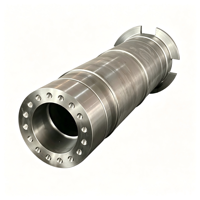 Arbre de machine forgé monobloc Haiyuan sur mesure 4140/4340/42CrMo avec trous de bride, trempé et recuit par traitement thermique, fabriqué à Henan