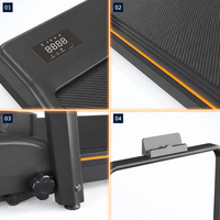 Caminadora Plegable Eléctrica Profesional de Acero para Gimnasio en Casa, Caminadora Plegable para Debajo del Escritorio