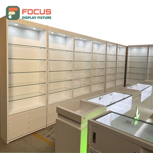 Vitrine à tabac de qualité supérieure avec porte coulissante en verre, tiroir verrouillable et plusieurs étagères pour l'affichage des cigarettes - Product Image 5