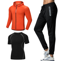 Ensemble de sport extensible imprimé pour homme, respirant et à séchage rapide, veste et pantalon pour la course à pied et le basketball