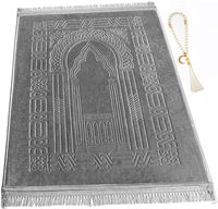 Cadeaux du Ramadan pour femmes, tapis de prière turc en velours de luxe portable, tapis doux en peluche pour hommes