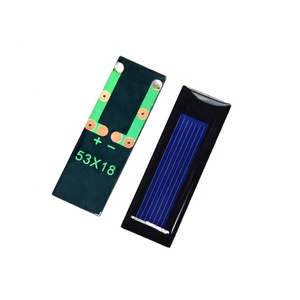 แผงโซลาร์เซลล์พกพาขนาดเล็ก 0.5V กาวอีพ็อกซี่ ZW-5318 สีเหลืองอำพัน 0.08W ZW-5318 โพลีคริสตัลไลน์ซิลิคอนโซลาร์เซลล์ ZW-5318 ZW-531 - Product Image 2