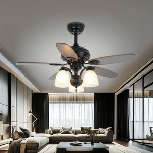 Luz de <span class=keywords><strong>ventilador</strong></span> de <span class=keywords><strong>techo</strong></span> Retro de 52 pulgadas Luz de <span class=keywords><strong>ventilador</strong></span> de control remoto de 3 velocidades para hoteles comerciales - Product Image 3