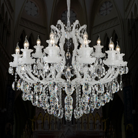 Lustre en cristal K9 de luxe à LED Maria Theresa pour salon, chambre à coucher, mariage, décoration intérieure