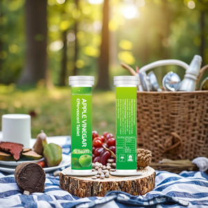 Oem dành cho người lớn giảm béo Viên sủi táo giấm để giảm cân cải thiện hệ thống tiêu hóa vitamin hòa tan ép - Product Image 1