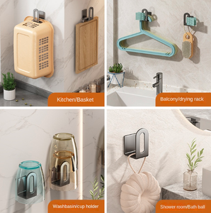 Support de couvercle de casserole en fer Dingxin, cuisine, sans perçage, mural, détachable, étagère murale multifonctionnelle, support de rangement pour planche à découper - Product Image 5