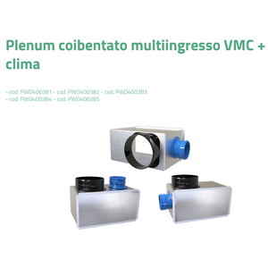 Système de ventilation industriel Tecnosystemi avec plénum isolé multi-prises pour VMC et distribution d'air à contrôle climatique - Product Image 5