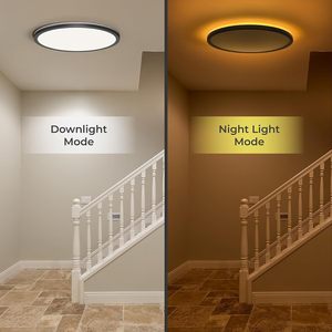 Lámpara de Techo LED Empotrada Matane de 12 Pulgadas con Control Remoto, Luz Nocturna de 2000K Cálida, Ajustable de 3000K a 6500K - Product Image 3