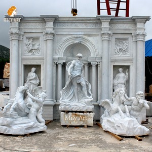 Grande <span class=keywords><strong>fontaine</strong></span> d'eau en marbre Fontana Di Trevi <span class=keywords><strong>de</strong></span> luxe à vendre - Product Image 2