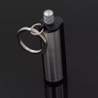 Allume-feu classique au kérosène et à silex pour survie en extérieur, randonnée, camping, durable, en métal, rechargeable, porte-clés