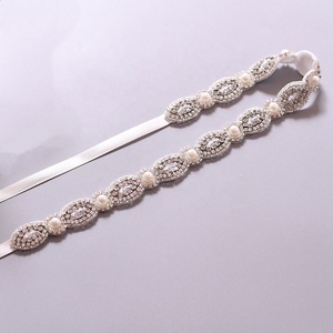 Cheerfeel 2020 nuevos diseños de diamantes de imitación de cristal <span class=keywords><strong>faja</strong></span> cinturón de <span class=keywords><strong>novia</strong></span> con cuentas RH1075 - Product Image 3