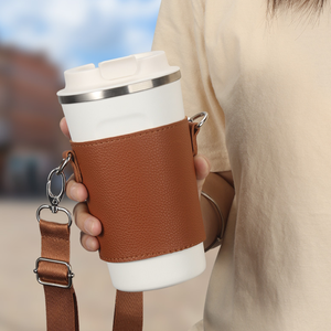 Portabicchieri portabicchieri portabicchieri rimovibili Fashion PU portabicchieri da caffè custodia per bottiglie d'acqua portatili - Product Image 2