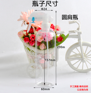 500ml 16oz vacía redonda Boston para el cuidado del cabello negro de aceite de disparador de plástico botella de <span class=keywords><strong>Spray</strong></span> con Kao gatillo - Product Image 2