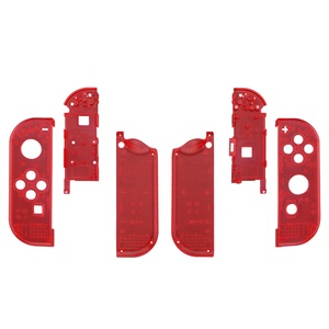 Coque de remplacement transparente rouge EXtremeRate en gros pour manette NS, boîtier de protection pour Nintendo Switch - Product Image 1