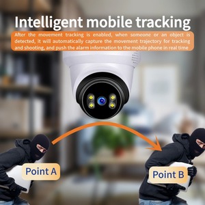 <strong>Camara</strong> De Seguridad V380 Pro PTZ 10X Zoom 5MP Wireless WiFi IP Smart Home Turret Camera Indoor Surveillance CCTV Security Camera - Product Image 3