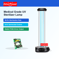 Lampe de stérilisation UVC domestique, carte de circuit imprimé PCBA avec capteur, lumière de désinfection, détection humaine PIR, anti-fuite, OEM ODM