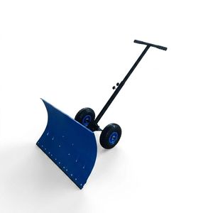Pelle à neige à roues à poignée unique de 740 mm avec lame en métal pour terrains enneigés - Product Image 3