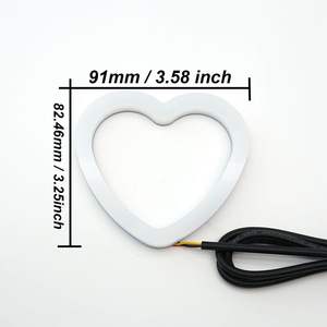 Led Angel Eye Flow Series RGB Color Chasing Light Heart <span class=keywords><strong>Halo</strong></span> Rings Car Iluminación decorativa para modelos A4 A3 A6 Q3 Nueva condición - Product Image 1