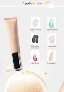 Tube de crème en plastique de 100 ml, qualité alimentaire, vide, avec étiquettes, laminé haute brillance, pour soins de la peau, lot OEM - Product Image 6