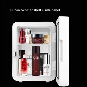 Nouveau <span class=keywords><strong>mini</strong></span>-réfrigérateur à miroir Led <span class=keywords><strong>de</strong></span> 4 litres pour la réfrigération du lait maternel, des cosmétiques et des <span class=keywords><strong>produits</strong></span> <span class=keywords><strong>de</strong></span> <span class=keywords><strong>beauté</strong></span>, adapté à une utilisation en voiture - Product Image 5