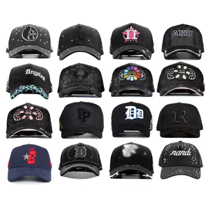 Bán Buôn 5 Bảng Điều Chỉnh Satin Lót Màu Đen Một Khung Mũ Cá Nhân Da Lộn Mũ Bóng Chày Gorras Barbas Mũ Với Thêu Logo - Product Image 6