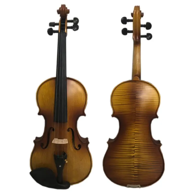 Jujube wood solid wood craft tiger pattern violin maple wood violin for grade examination children or adult