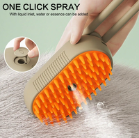 Brosse électrique portable 3 en 1 pour épilation des poils de chien et de chat à la vapeur pour les poils longs et courts.