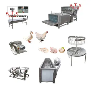 Macchina per la macellazione del pollame di piccola capacità/scaldatore di pollo automatico e plucker tutto su una macchina