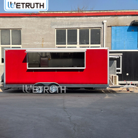 Wetuth Kiosque de restauration de rue de haute qualité entièrement équipé, camion-remorque mobile pour BBQ, pizza, crème glacée, stand de restauration, remorque de concession alimentaire