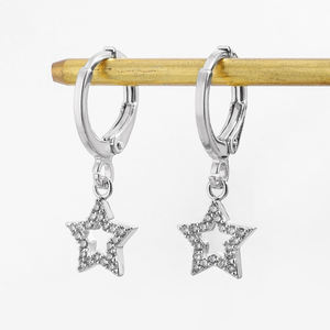 RAKOL EP5220 RAKOL Dernières boucles d'oreilles en zircone cubique une variété de motifs Décoration de mariée plaquée or - Product Image 2