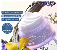 Lotion pour le cou anti-rides au rétinol, à la niacinamide et à l'acide hyaluronique, pour lisser la texture sèche et rugueuse du cou