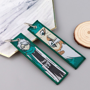 9 diseños de llaveros bordados de Anime Death God, accesorios de tela para la universidad, dijes para bolsos, ¡los más vendidos! - Product Image 5