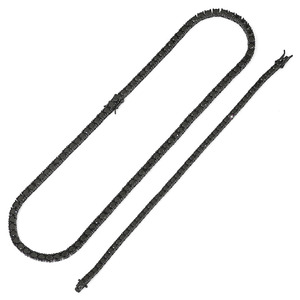 Vente en gros de chaîne de tennis NUOYA en CZ noir pour hommes avec fermoir à ressort bijoux hip hop collier à chaîne de tennis plaqué noir et glacé - Product Image 2