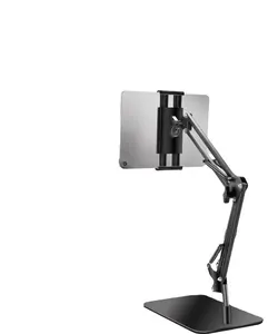 Высококачественный высококачественный держатель для планшета из алюминиевого сплава для рабочего стола/кровати, складной держатель для телефона и планшета