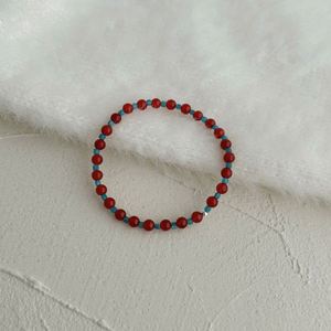 Dylam Classic Collection Women Fine Charm Jewelry Jewellery Daily Wear Natural <b>Red</b> Agate Apatite Stone Beaded Bangles <b>Bracelets</b> - Product Image 5