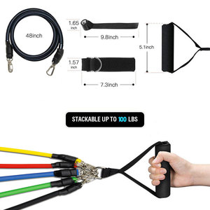 En STOCK, <span class=keywords><strong>juego</strong></span> de bandas elásticas de goma para entrenamiento con resistencia de 11 uds, Kit de bandas de resistencia GMY - Product Image 5