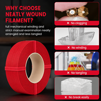Filament d'imprimante 3D BEEMON 3D de haute qualité 1 kg/rouleau PLA/ABS/PETG/TPU/fibre de carbone, recharge 1,75 mm/2,85 mm/3 mm pour Bambu Lab